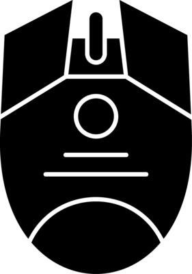 Gaming Mouse Glyph Icon