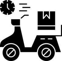 Delivery Time Glyph Icon vector