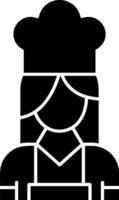 Chef Glyph Icon vector
