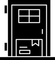 Door Delivery Glyph Icon vector