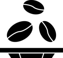 Coffee Beans Glyph Icon vector