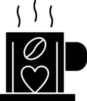 Best Coffee Glyph Icon vector