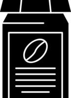 Coffee Jar Glyph Icon vector