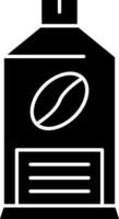 Coffee Syrup Glyph Icon vector