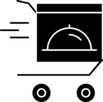 Food Delivery Glyph Icon vector