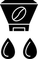 Coffee Dripper Glyph Icon vector
