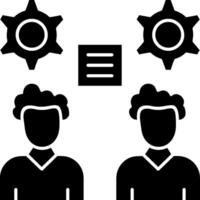 Collaboration Glyph Icon vector
