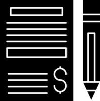 Project Budget Glyph Icon vector