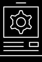 Application Setting Glyph Icon vector