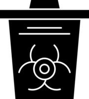 Toxic Waste Glyph Icon vector