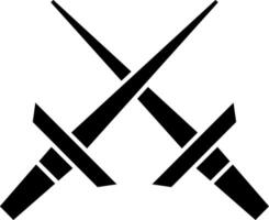 Rapier Glyph Icon vector