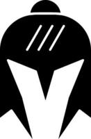 Armor Helmet Glyph Icon vector