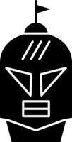 Knight Glyph Icons vector