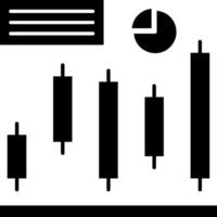 Stock Market Glyph Icon vector