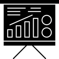 Business Growth Glyph Icon vector