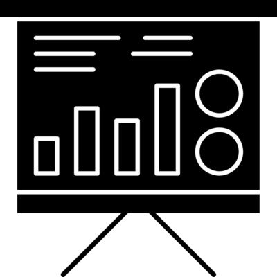Business Presentation Glyph Icon