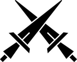 Swords Glyph Icons vector