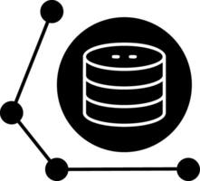 Data Science Glyph Icon vector