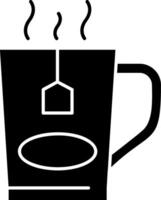 Tea Mug Glyph Icon vector