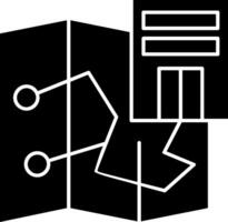 Map Glyph Icons vector