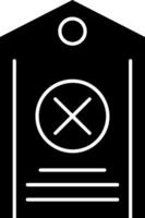 Do Not Disturb Glyph Icon vector