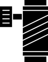 Barbershop Pole Glyph Icon vector