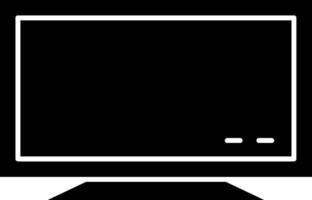 Tv Screen Glyph Icon vector