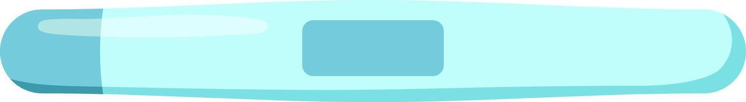Negative result of a pregnancy test resting on a white background, representing themes of family planning and birth control while highlighting healthcare and fertility considerations vector