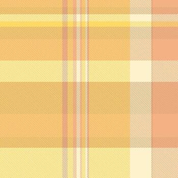 Soft, pastel plaid pattern in warm yellow and peach tones. Perfect for textile design, fashion, website backgrounds, or any project needing a subtle, elegant texture. vector