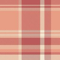 Soft blush pink and coral plaid pattern. A delicate, seamless texture ideal for fashion, home decor, or website backgrounds. Evokes feelings of warmth, comfort, and understated elegance. vector