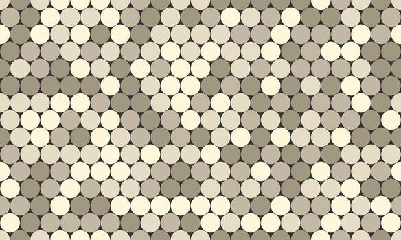 Abstract neutraltoned circle pattern. Subtle, elegant design featuring a textured, geometric motif ideal for backgrounds, website design, or textile prints. vector