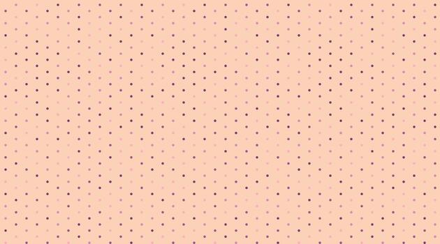 Subtle peach background with a delicate, repeating pattern of tiny dots in varying shades of purple and pink. Perfect for website backgrounds, presentations, or subtle textures in design projects. vector