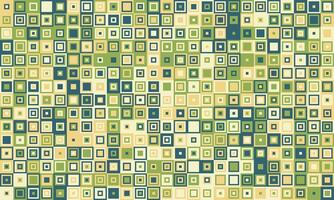 Abstract geometric pattern of varying sized squares in muted greens and creams. Ideal for backgrounds, textures, website design, or print projects. Evokes a sense of order and subtle movement. vector