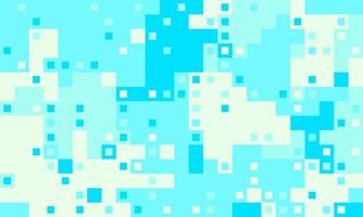 Abstract pixel art background. Cool, calming blue and white color palette evokes feelings of serenity and technology. vector
