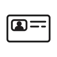 ID Card Icon for business vector
