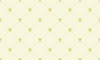 A wallpaper with yellow fleur de lis vector