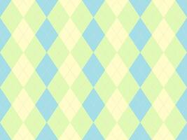 Delightful pastel argyle pattern. Soft blues, yellows, and pinks create a cheerful, versatile design perfect for backgrounds, textiles, or branding. vector
