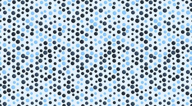 Abstract seamless pattern of blue and black circles in a dynamic, wavelike design. Perfect for website backgrounds, textiles, and modern graphic design projects. vector