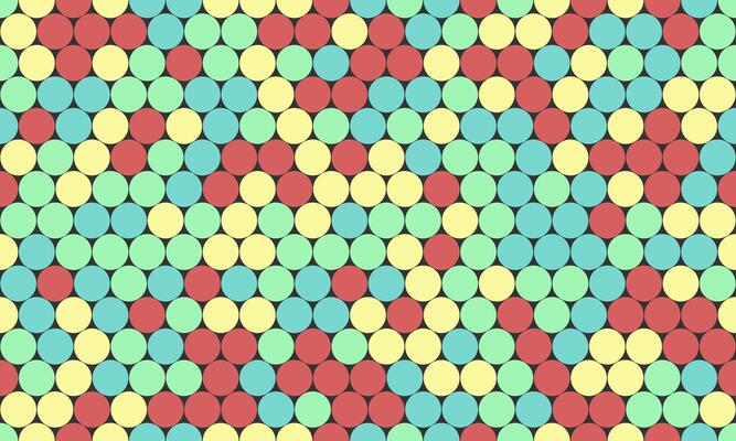 Abstract pastel colored circle pattern. Perfect for website backgrounds, textile design, or vibrant graphic elements. This repeating geometric design evokes feelings of playfulness and energy.