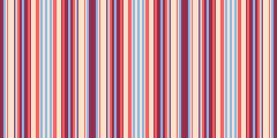 Vibrant vertical stripes in a palette of muted pinks, reds, and blues create a visually appealing, seamless pattern. vector