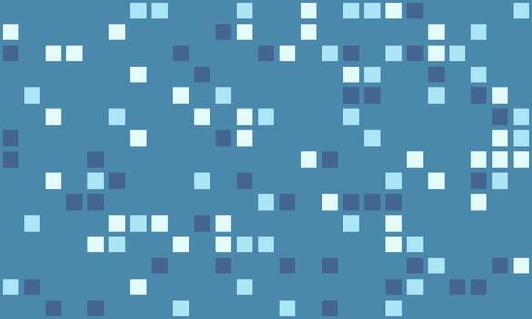 Abstract digital background of scattered squares in cool blue tones. Perfect for tech, data, or modern design projects. Evokes concepts of connection, information flow, and digital transformation. vector