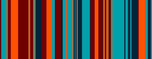 Vibrant vertical stripes in teal, orange, and dark red create a dynamic, modern design. Perfect for backgrounds, textiles, or website elements. Evokes energy, movement, and a sense of rhythm. vector