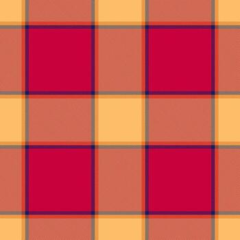 vibrante rojo y naranja tartán patrón, Perfecto para textil diseño, moda, o sitio web antecedentes. esta sin costura textura ofertas un alegre, otoñal sentir, ideal para creando calentar y atractivo efectos visuales vector