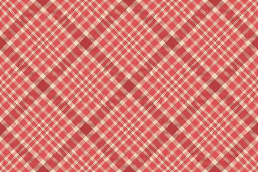 elegante rojo y crema diagonal tartán modelo. Perfecto para textil diseño, sitio web antecedentes, o álbum de recortes esta sin costura textura evoca sentimientos de calor, comodidad, y tradición. vector