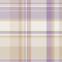 Subtle lilac and beige plaid pattern. Elegant, versatile texture ideal for textile design, fashion, or website backgrounds. Creates a calm, sophisticated aesthetic. vector
