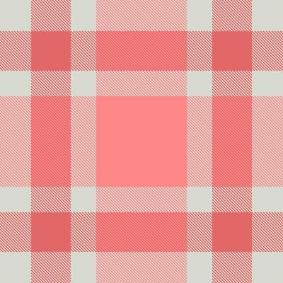 Elegant coral and cream plaid pattern. Perfect for textile design, fashion, home decor, or website backgrounds. This soft, subtle texture evokes feelings of warmth and comfort.