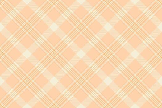 sutil melocotón y crema tartán modelo. Perfecto para textil diseño, sitio web antecedentes, o papelería. un delicado, eterno diseño transporte calor y sofisticación. vector