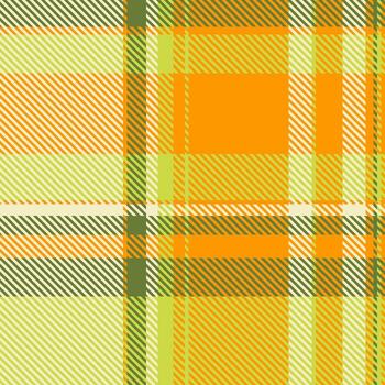 Linear textile texture , rug seamless plaid tartan. Cultural check pattern background fabric in lime and bright colors. vector