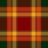 Vibrant autumnal plaid pattern. Rich textures and warm colors evoke feelings of comfort and tradition. Ideal for fall fashion, textile designs, home decor, or seasonal branding. vector