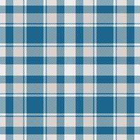 Classic teal, grey, and white plaid pattern. Perfect for textile design, fashion, home decor, and seasonal projects. Clean lines and subtle color palette evoke feelings of comfort and tradition. vector